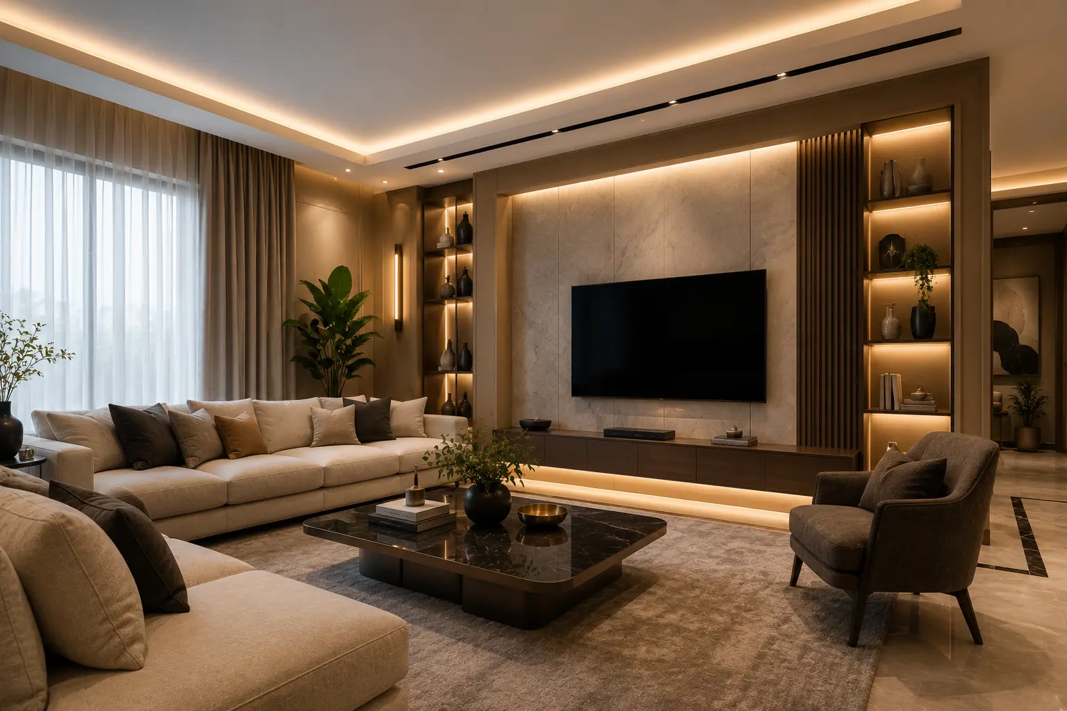 ديكورات غرف المعيشة: أحدث الأفكار لتصميم صالة عصرية تجمع بين الراحة والفخامة